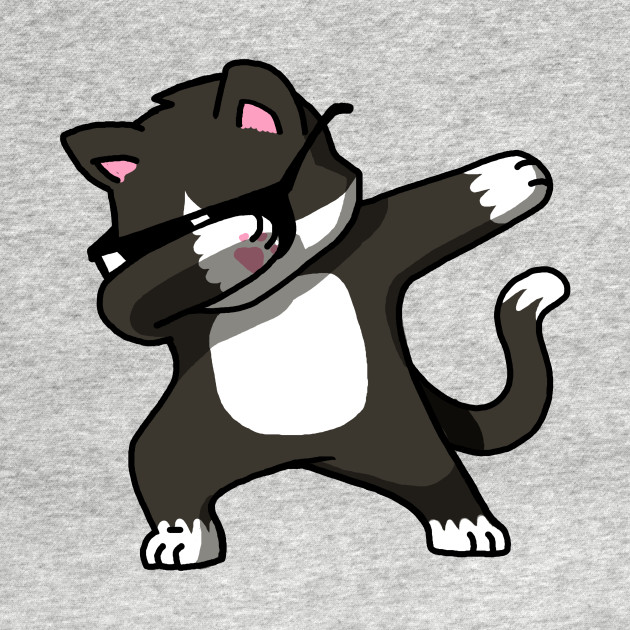 Dabbing Cat Funny Shirt Dab Hip Hop Dabbing Kitten Dabbing T Shirt Teepublic 9949